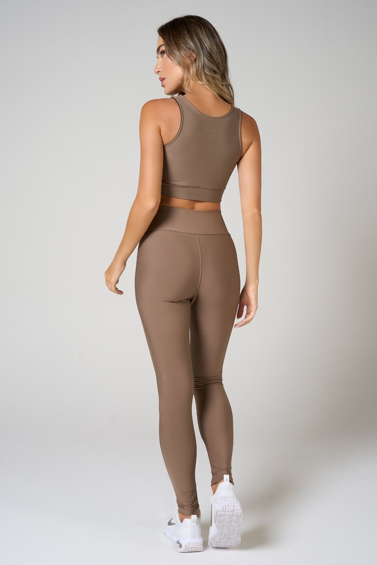Top Al&ccedil;a Feminino Poliamida Basic Azul Capri