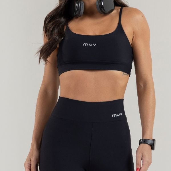Top Al&ccedil;a Feminino Poliamida Basic Cinza Mist